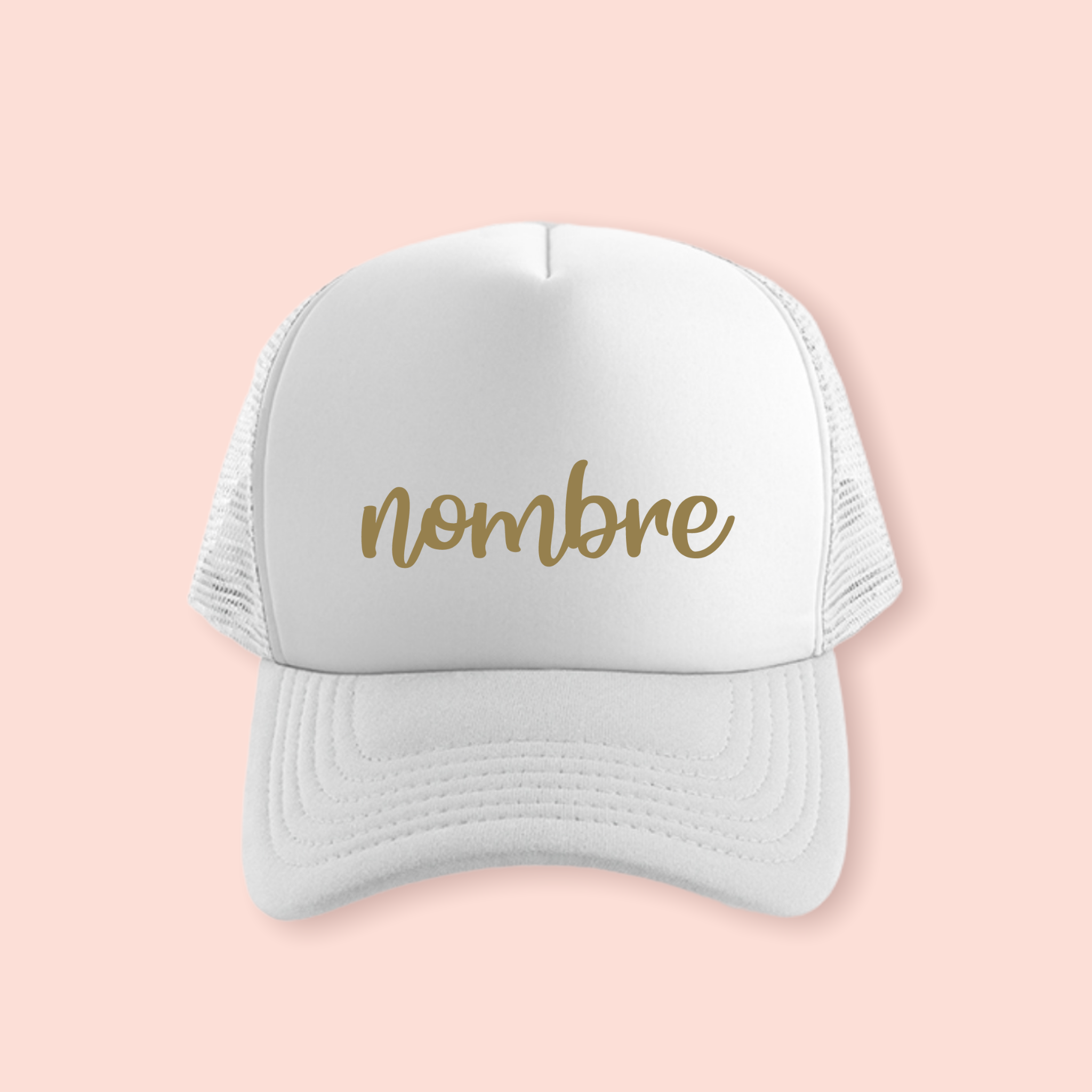 Gorra blanca personalizada