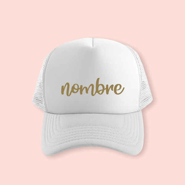 Gorra blanca personalizada