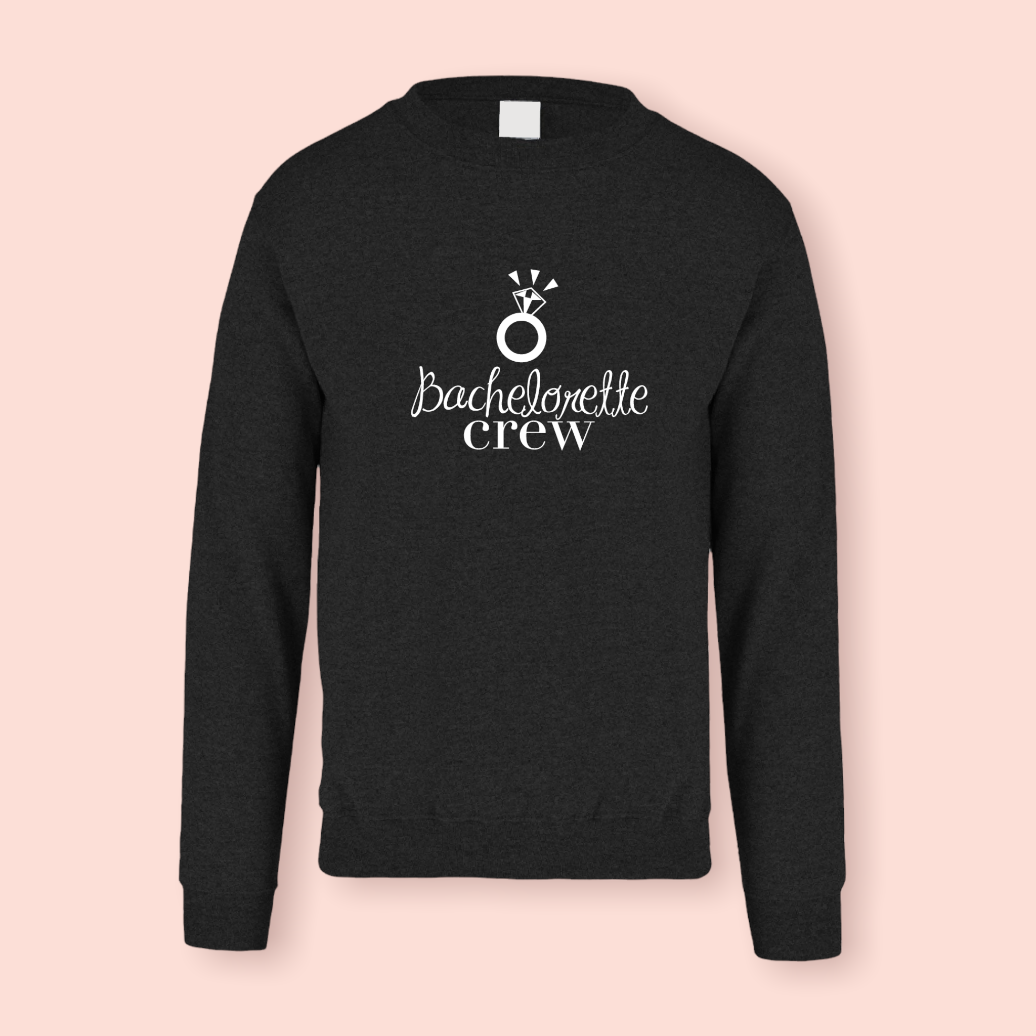 Sudadera negra "Bachelorette crew"