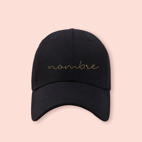 Gorra negra personalizada