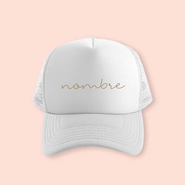 Gorra blanca personalizada