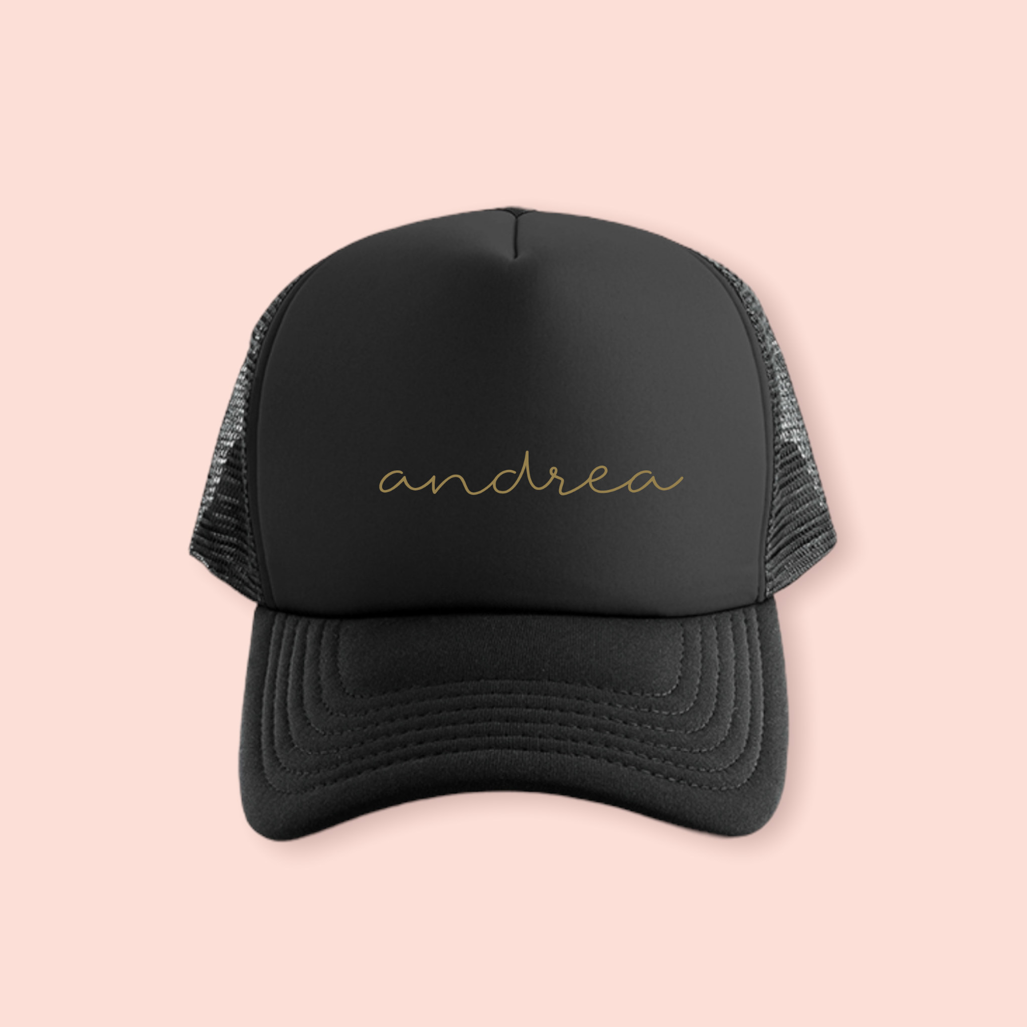 Gorra negra personalizada