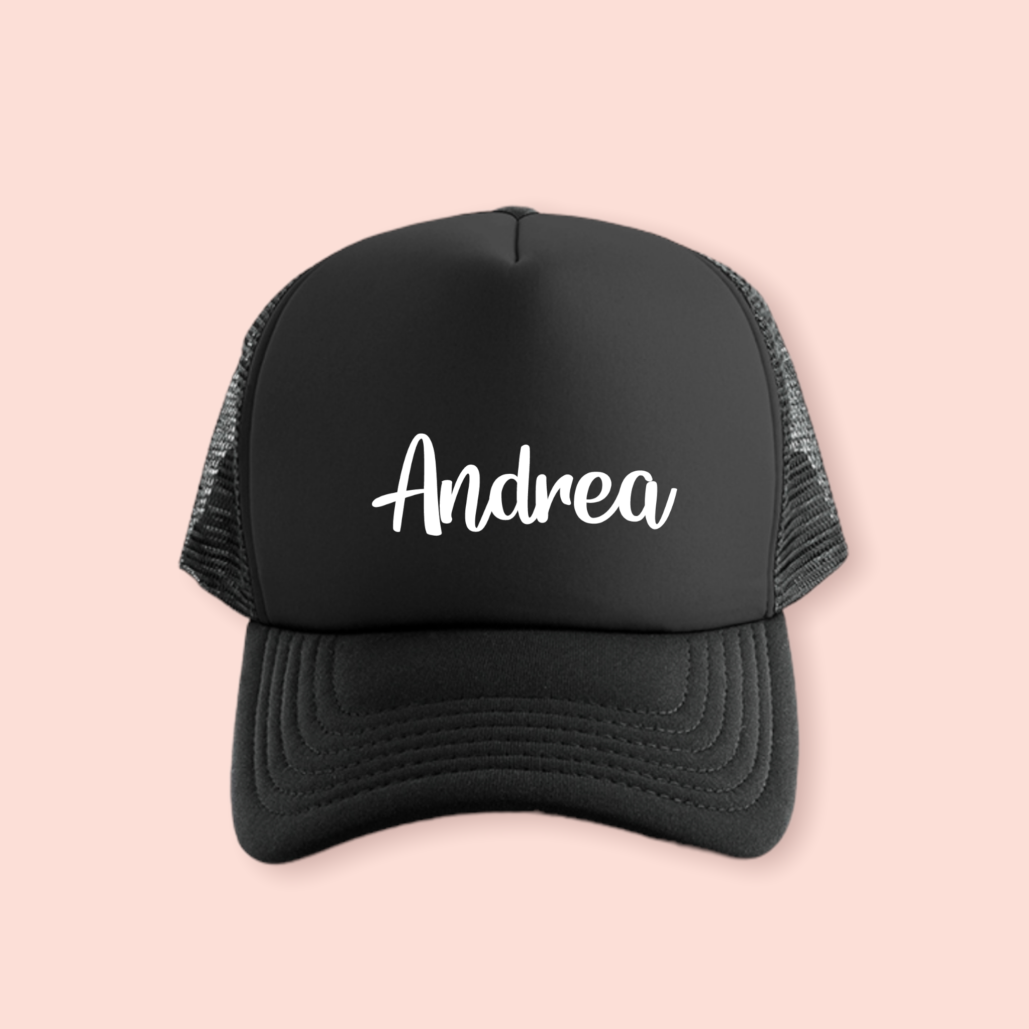 Gorra negra personalizada