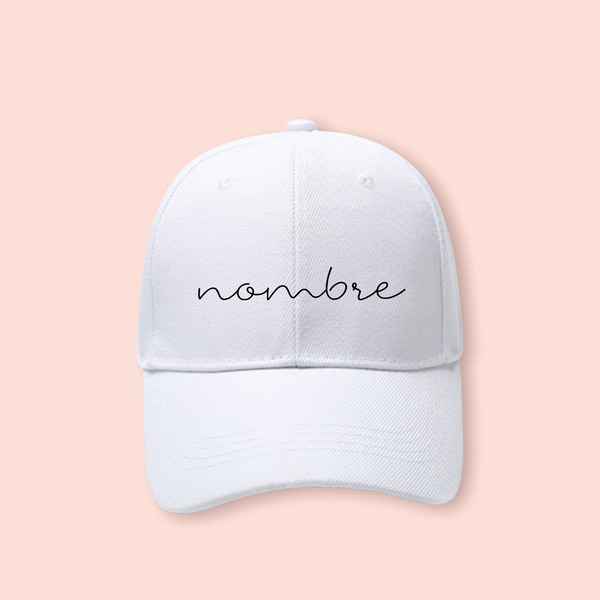 Gorra blanca personalizada