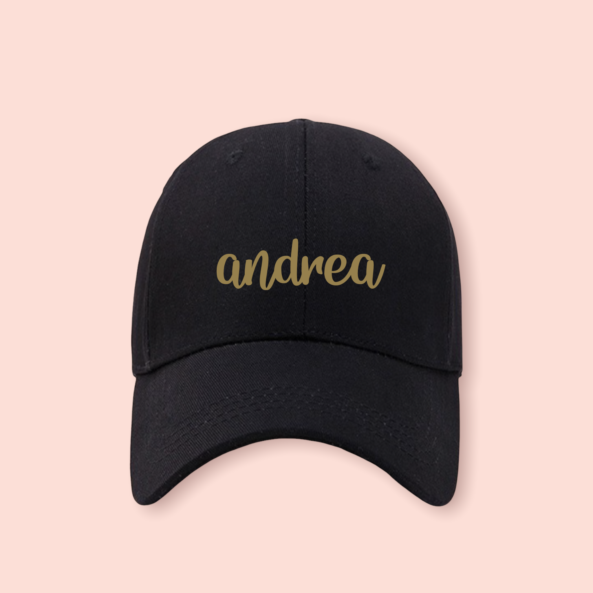 Gorra negra personalizada