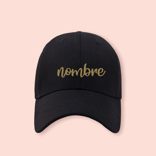 Gorra negra personalizada