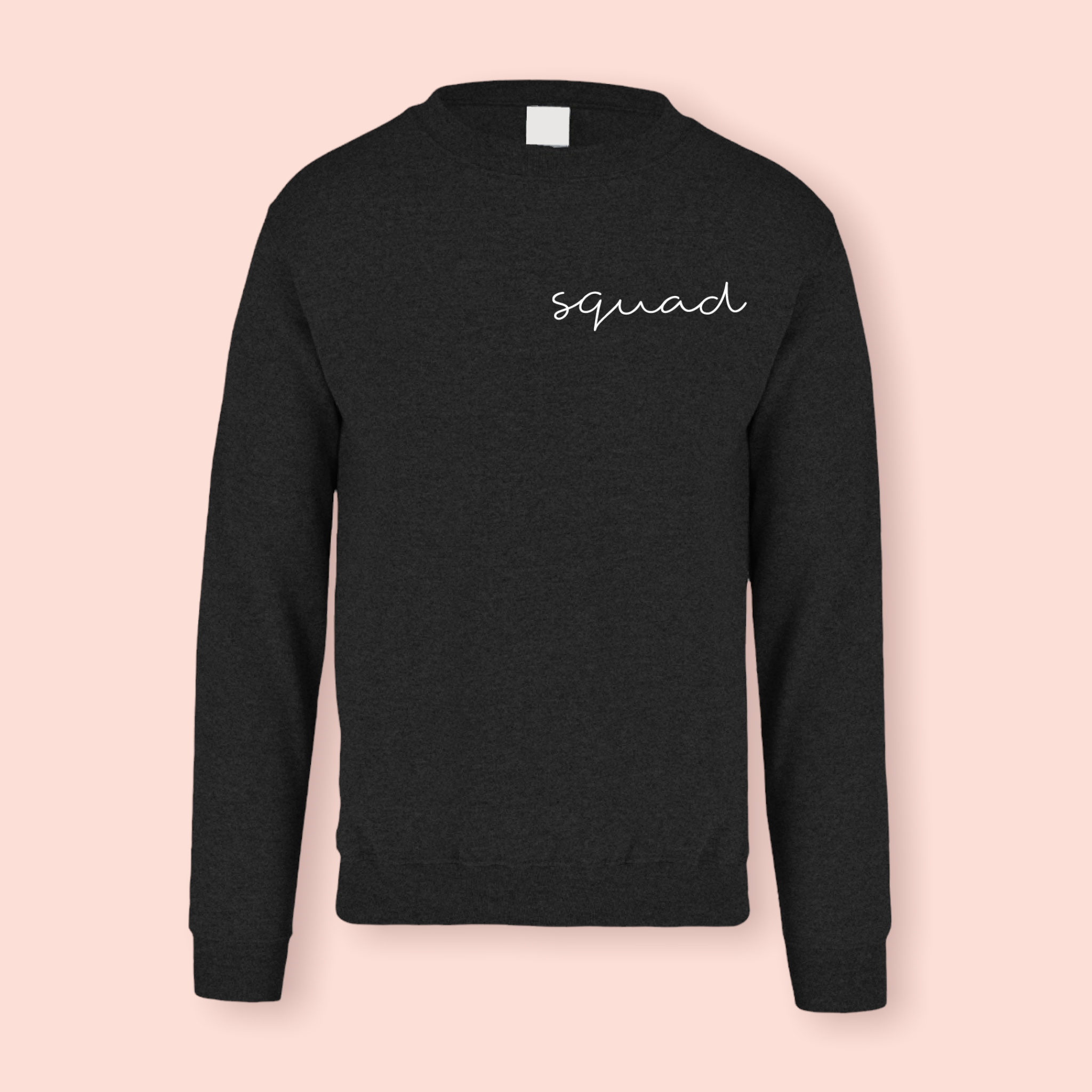 Sudadera negra "squad"