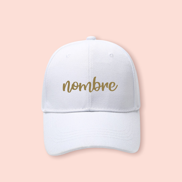 Gorra blanca personalizada