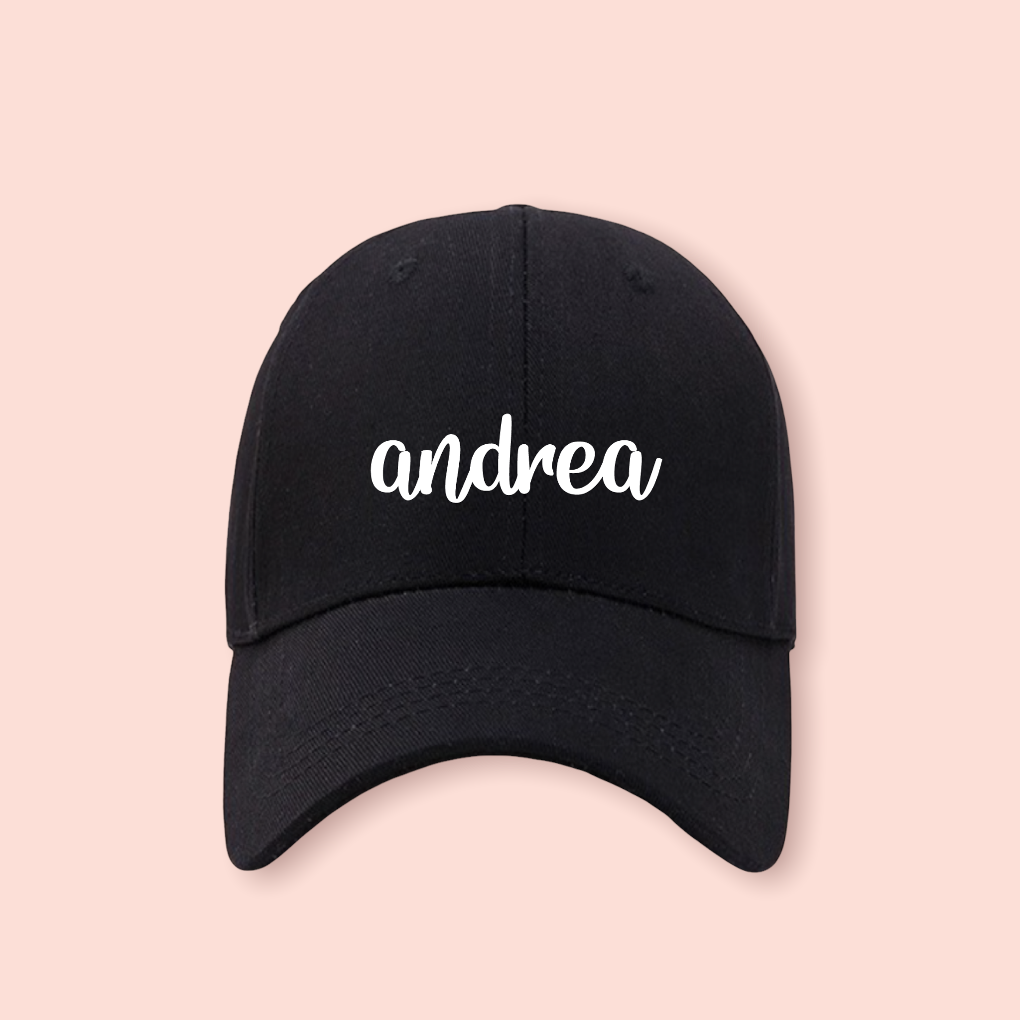 Gorra negra personalizada