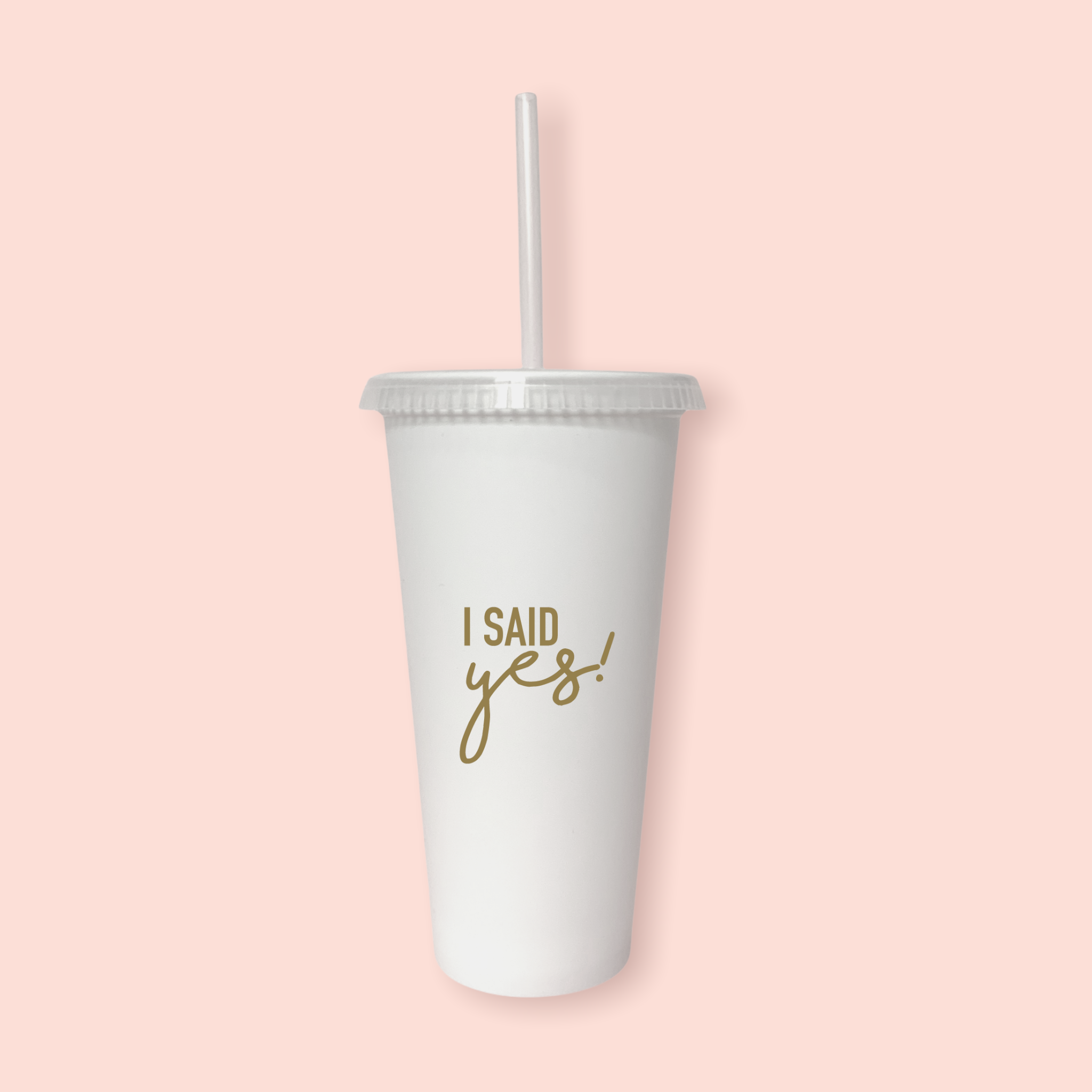 Vaso mediano "I said yes!"
