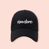 Gorra negra personalizada