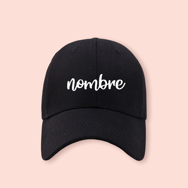 Gorra negra personalizada