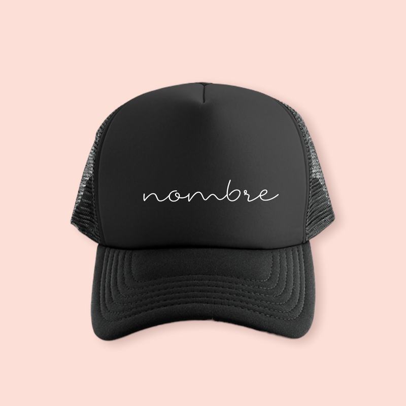 Gorra negra personalizada