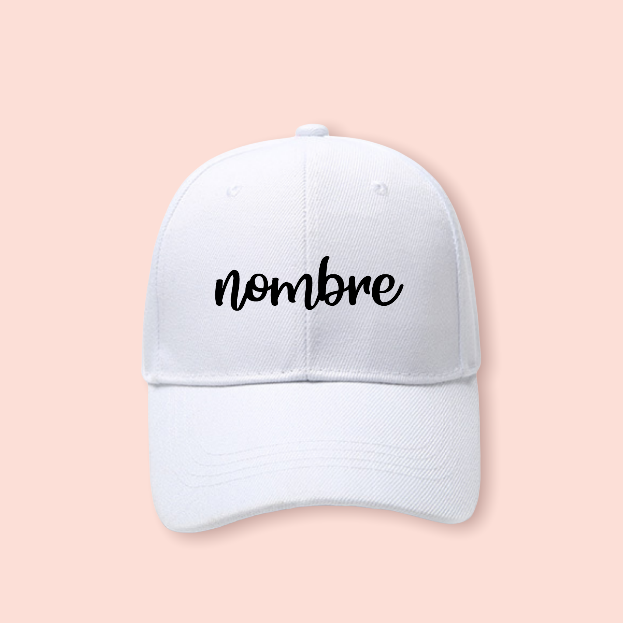 Gorra blanca personalizada