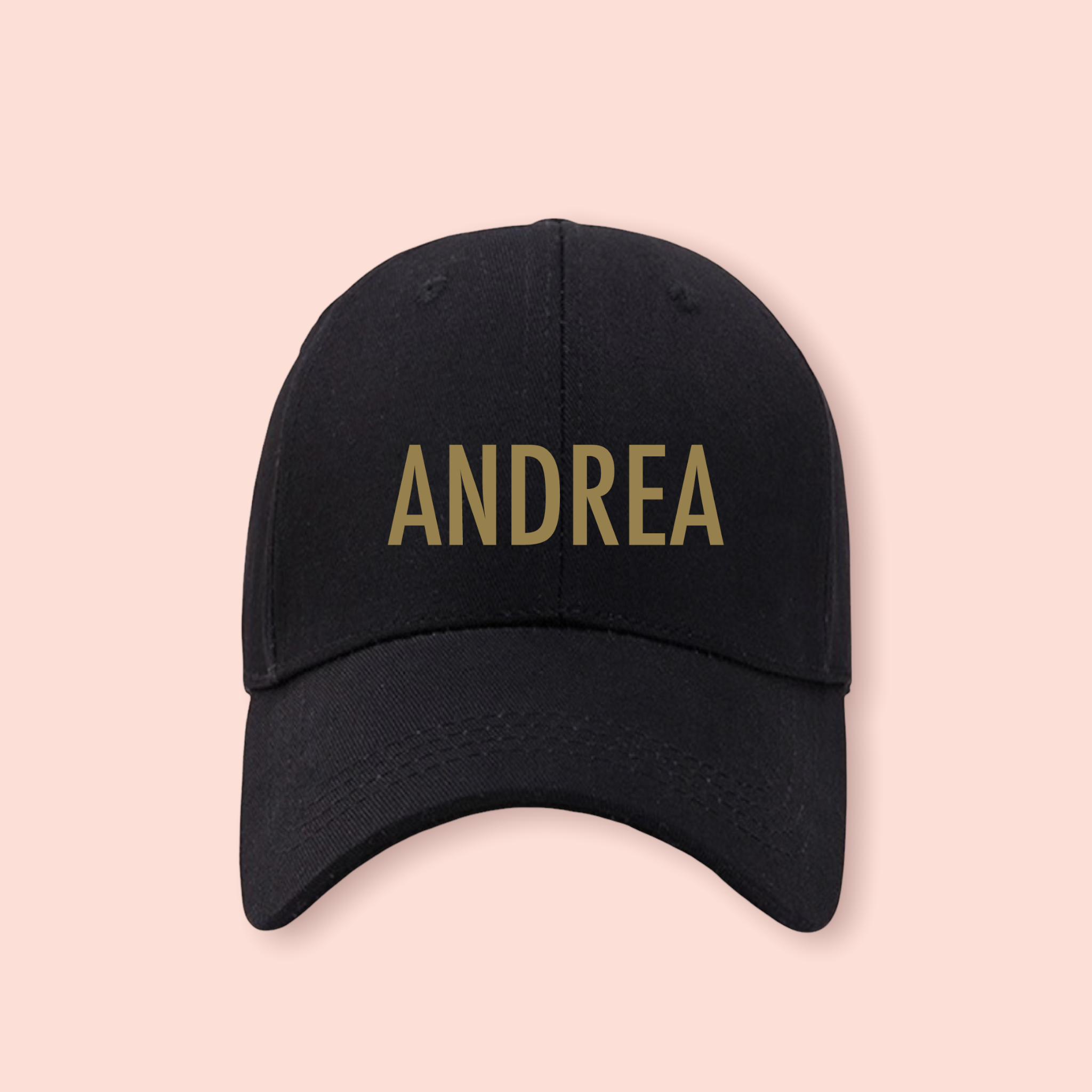 Gorra negra personalizada