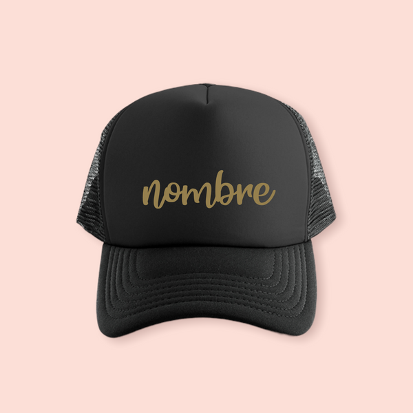 Gorra negra personalizada