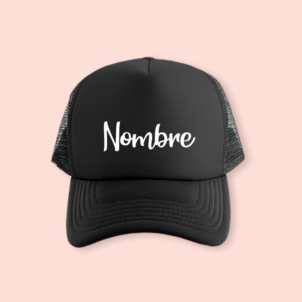 Gorra negra personalizada