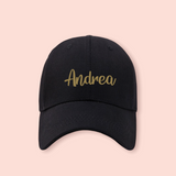 Gorra negra personalizada