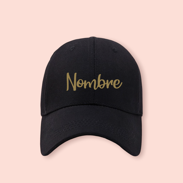 Gorra negra personalizada