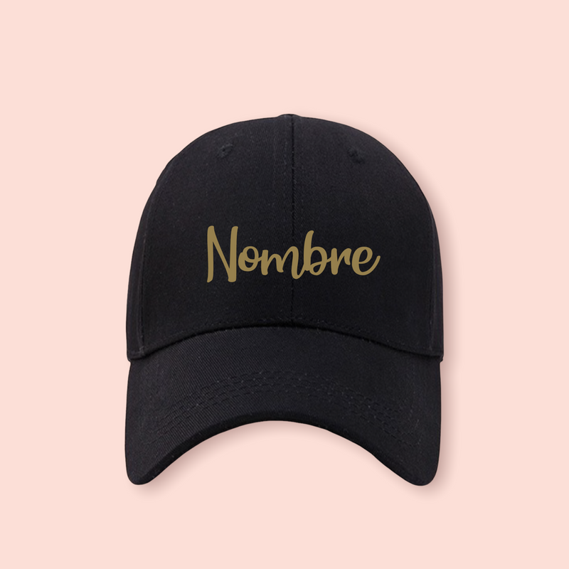 Gorra negra personalizada