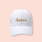 Gorra blanca personalizada