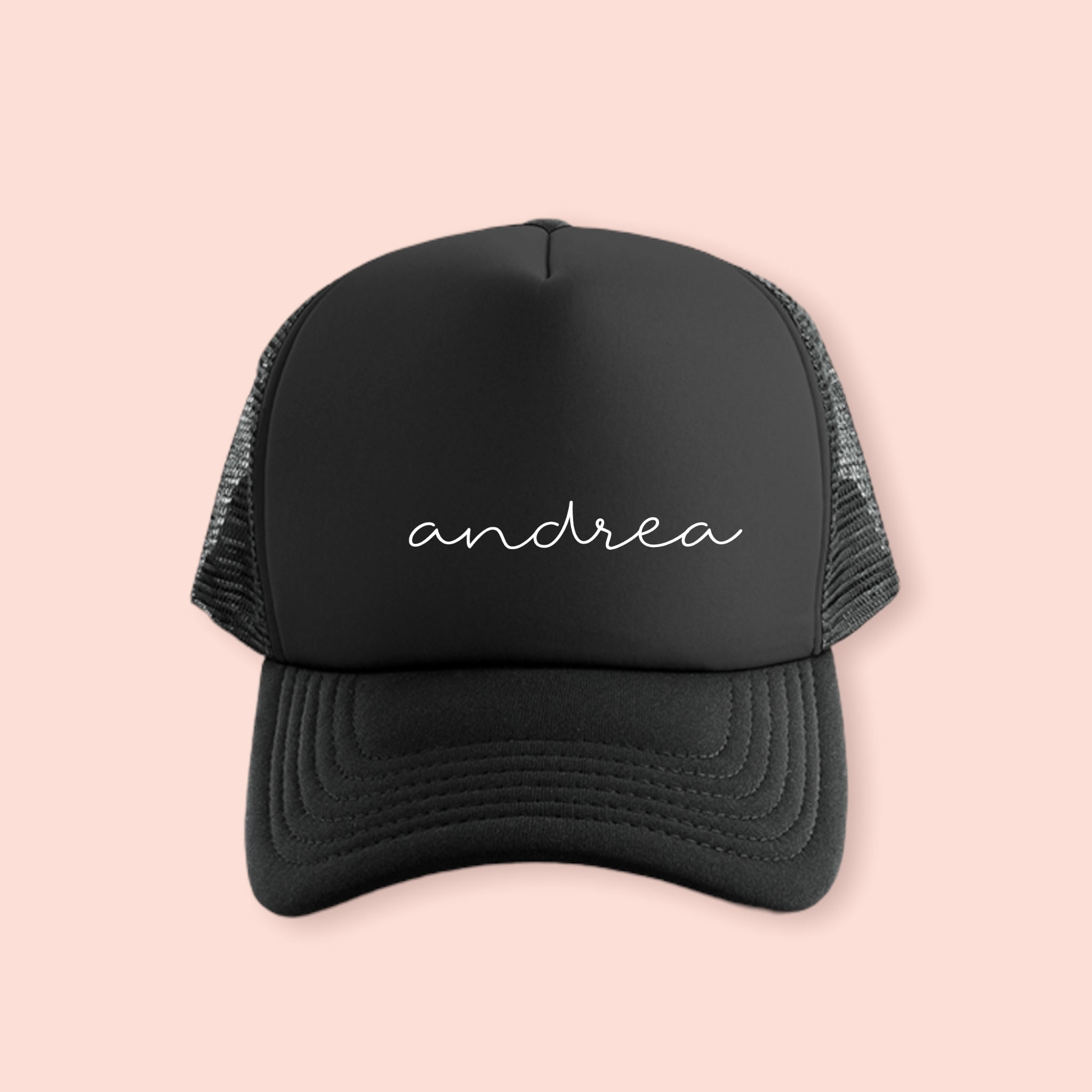 Gorra negra personalizada