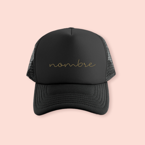 Gorra negra personalizada