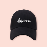 Gorra negra personalizada