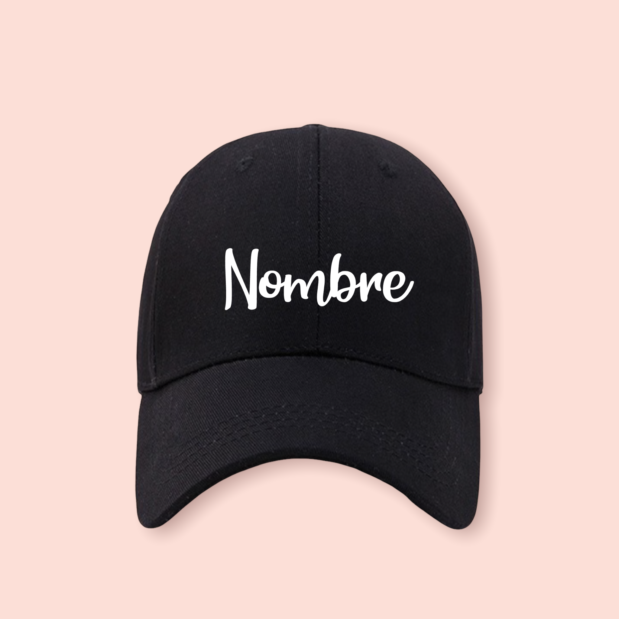 Gorra negra personalizada