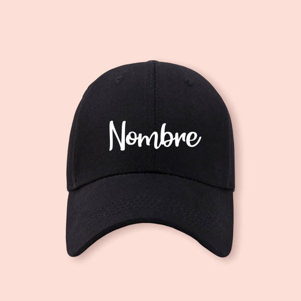 Gorra negra personalizada