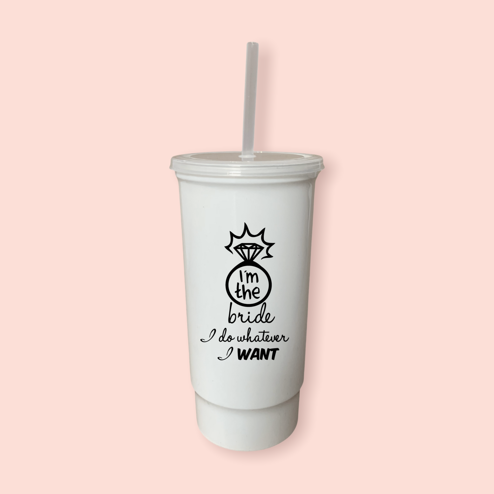 Vaso grande "I´m the bride I do whatever I want"