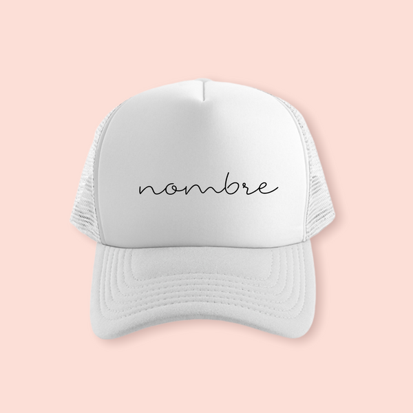 Gorra blanca personalizada