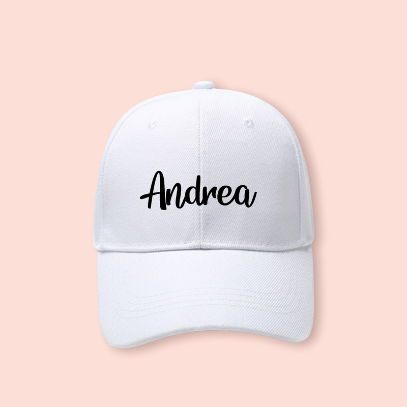 Gorra blanca personalizada