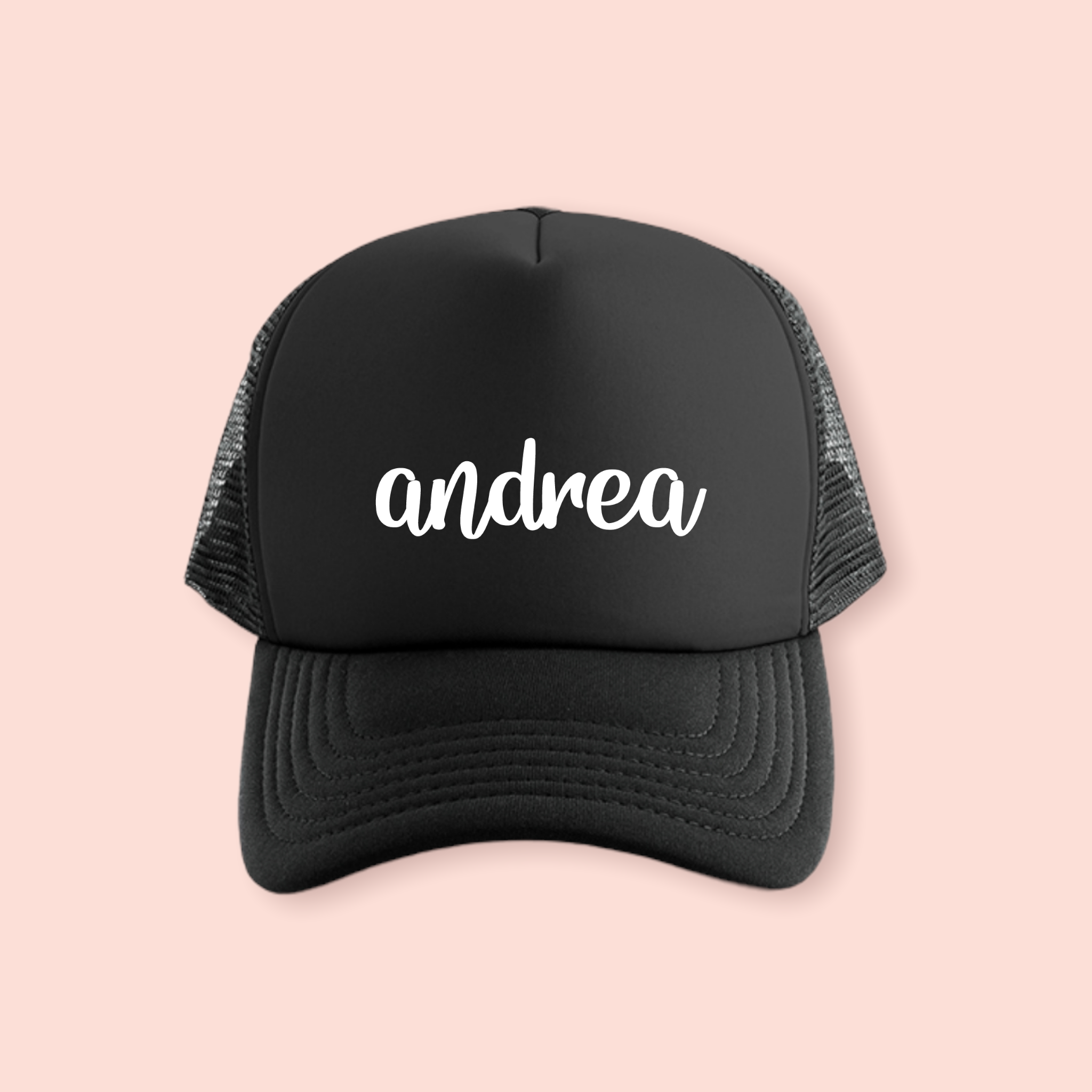 Gorra negra personalizada