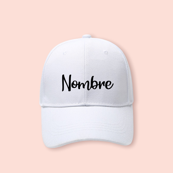 Gorra blanca personalizada