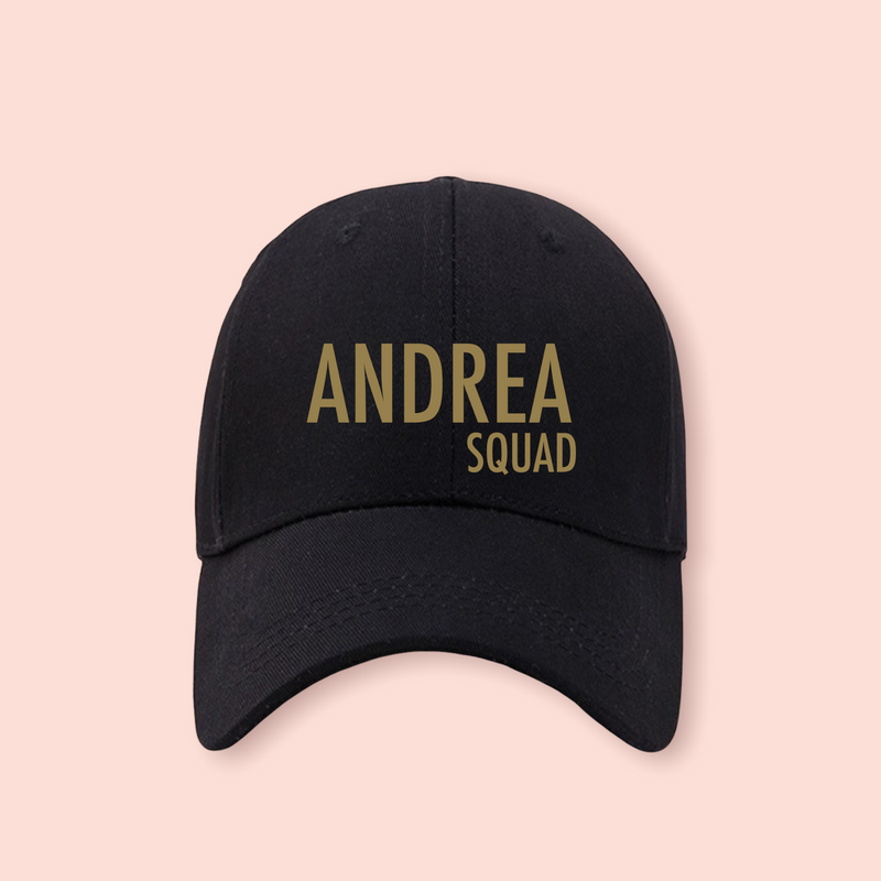 Gorra negra personalizada