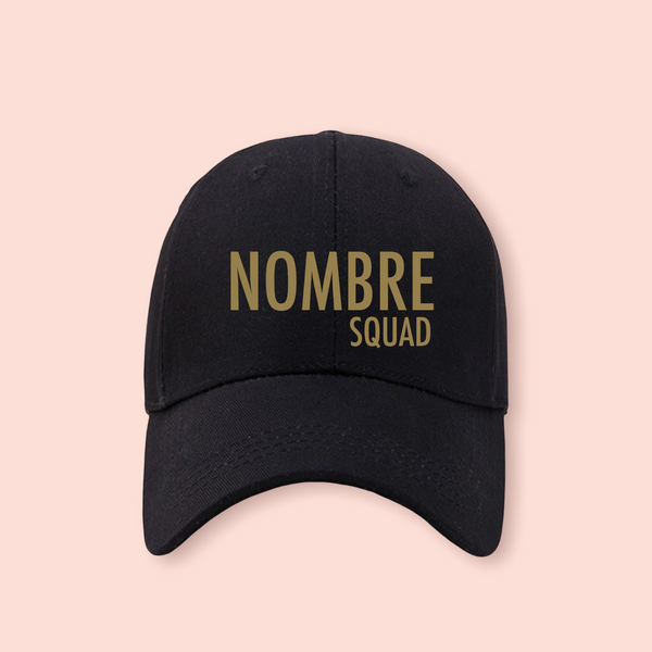 Gorra negra personalizada