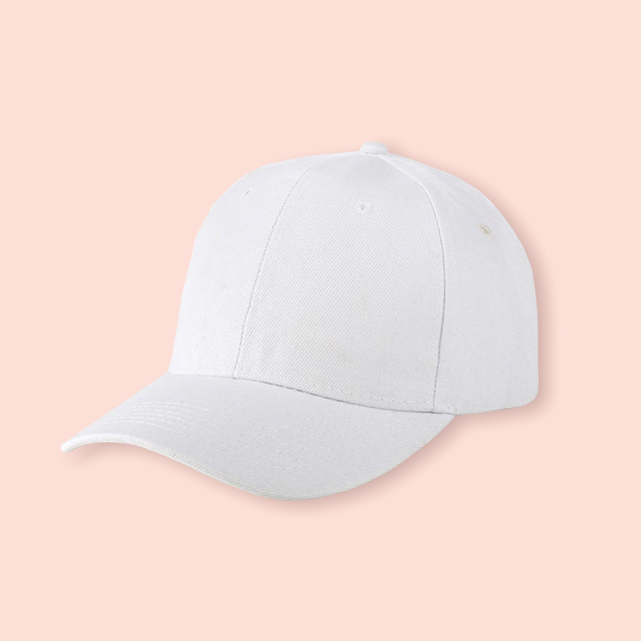 Gorra blanca personalizada con iniciales