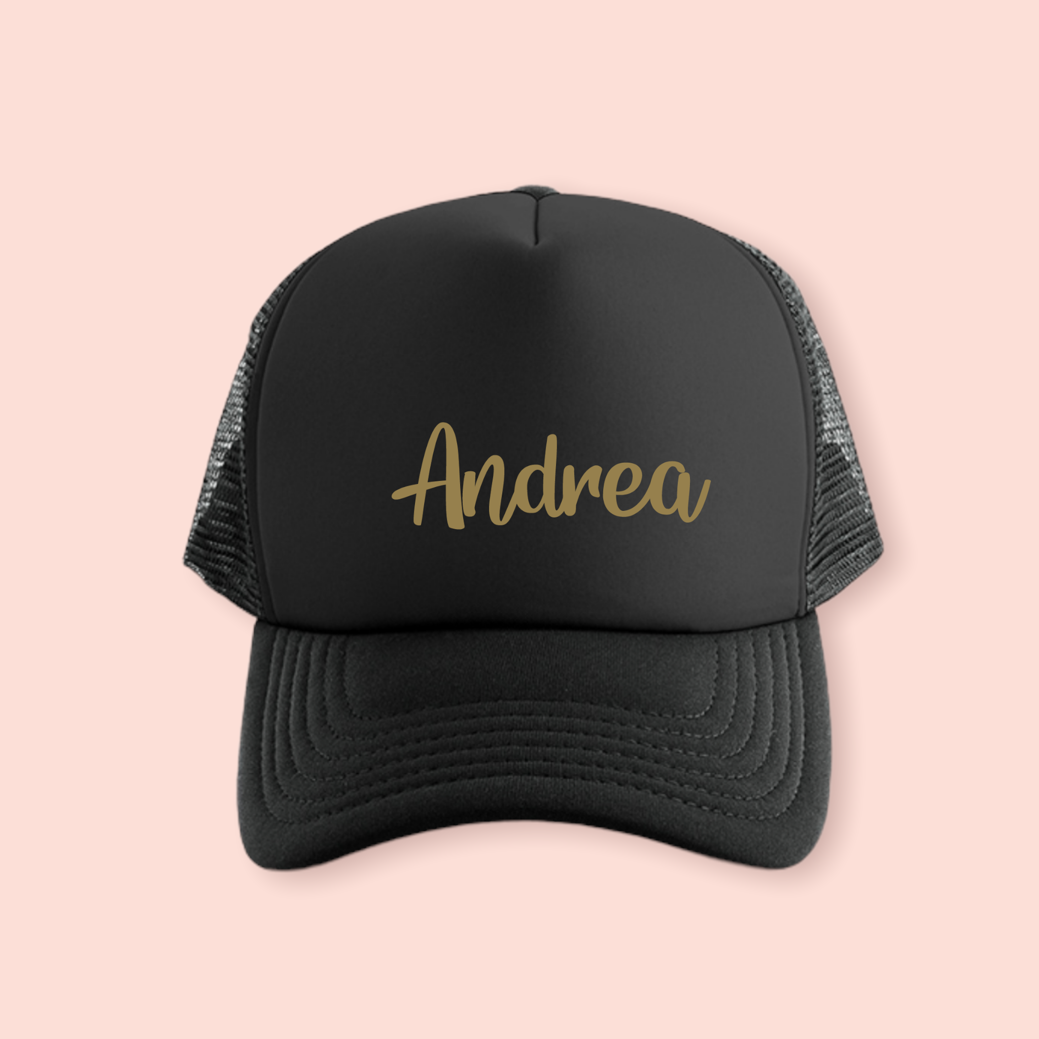 Gorra negra personalizada