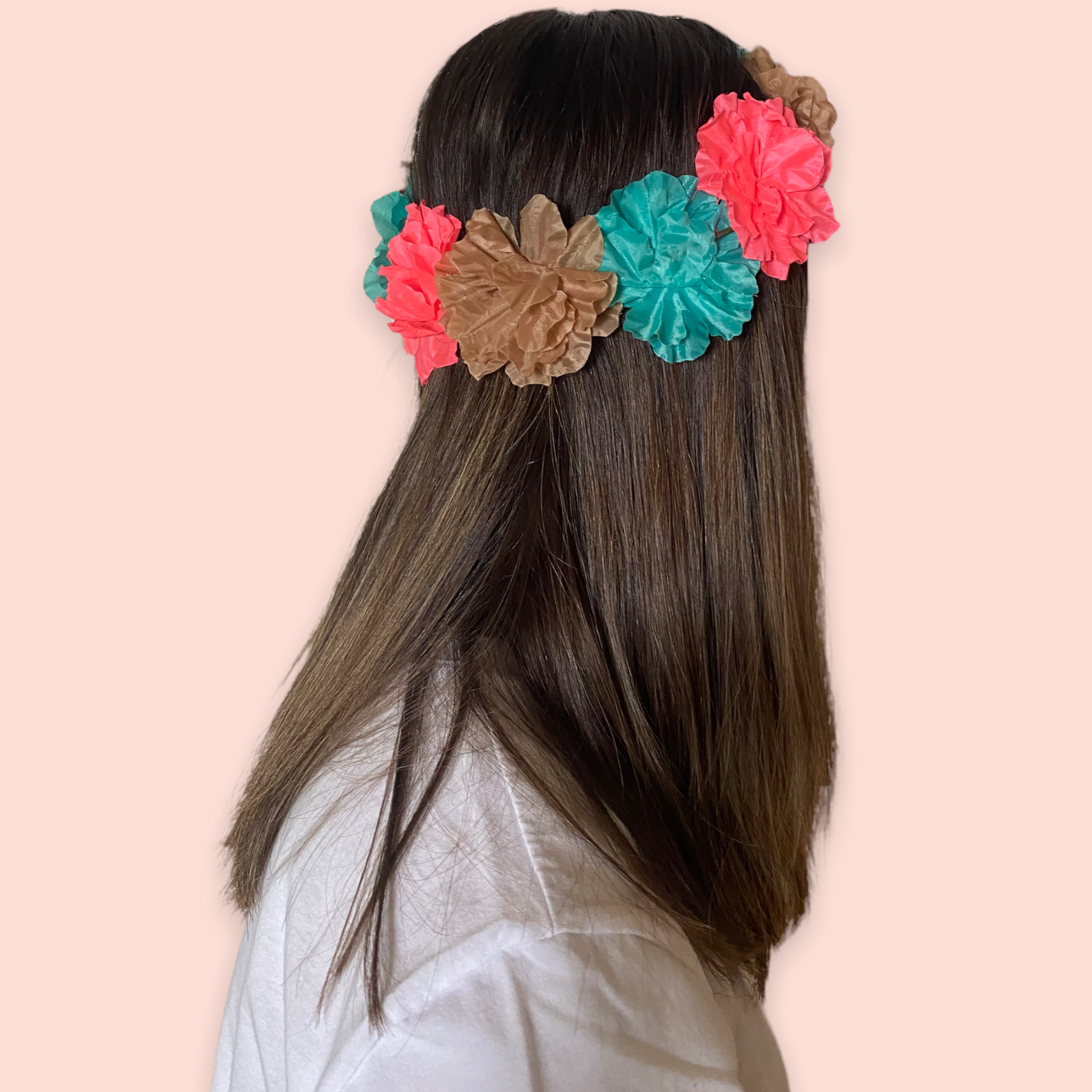 Corona de flores combinada