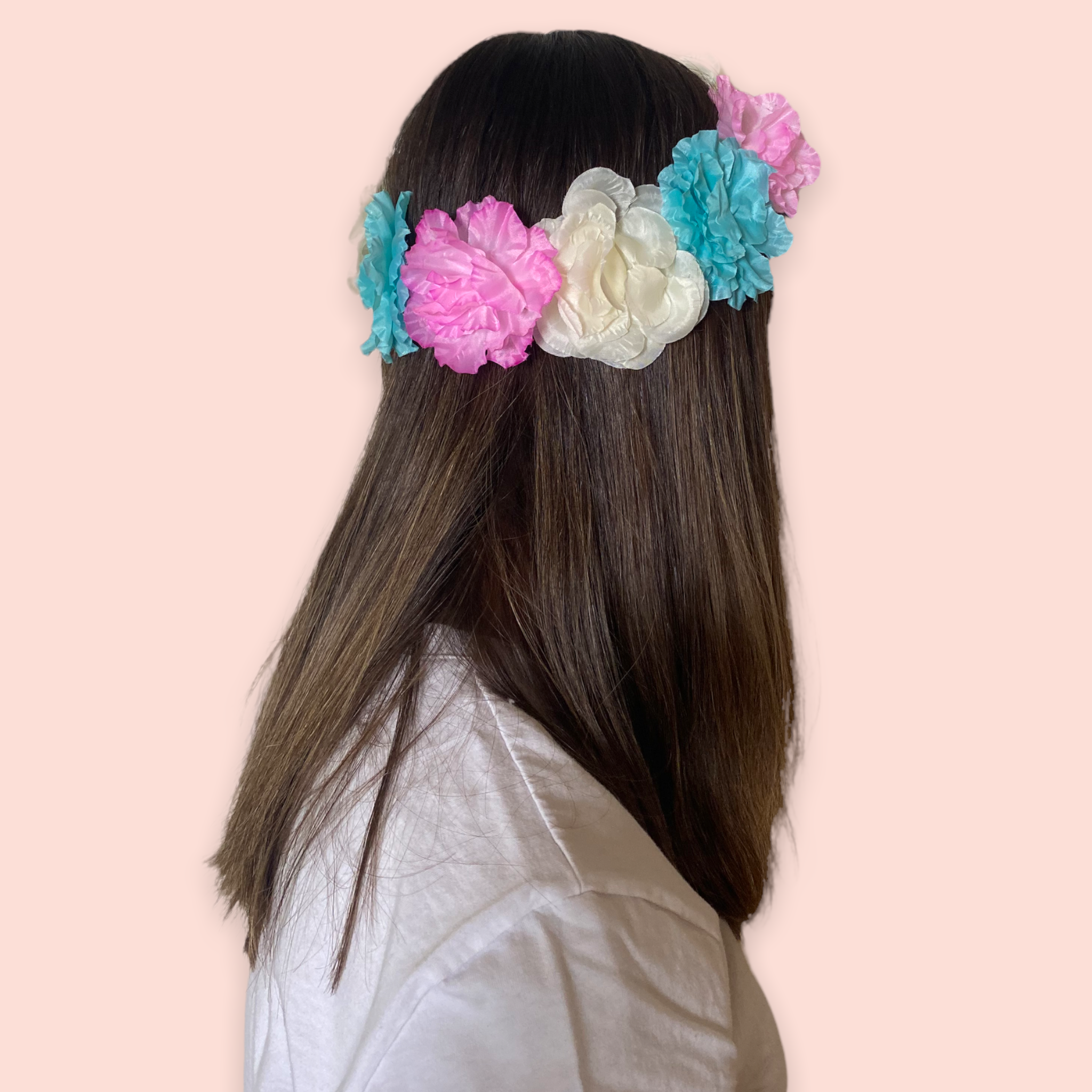 Corona de flores combinada