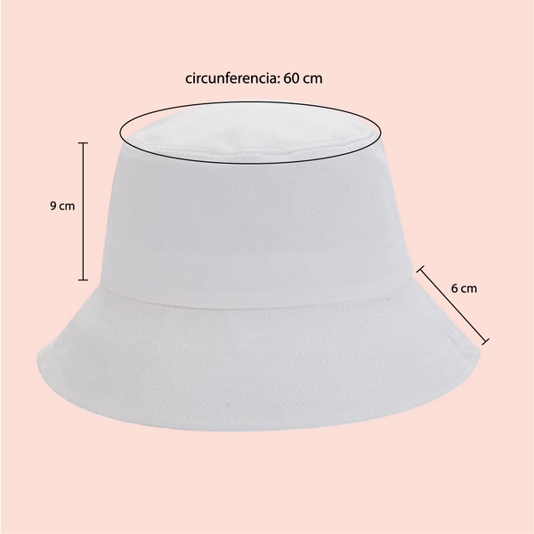 Bucket hat blanco personalizado