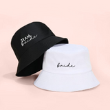 Bucket hat blanco "bride"