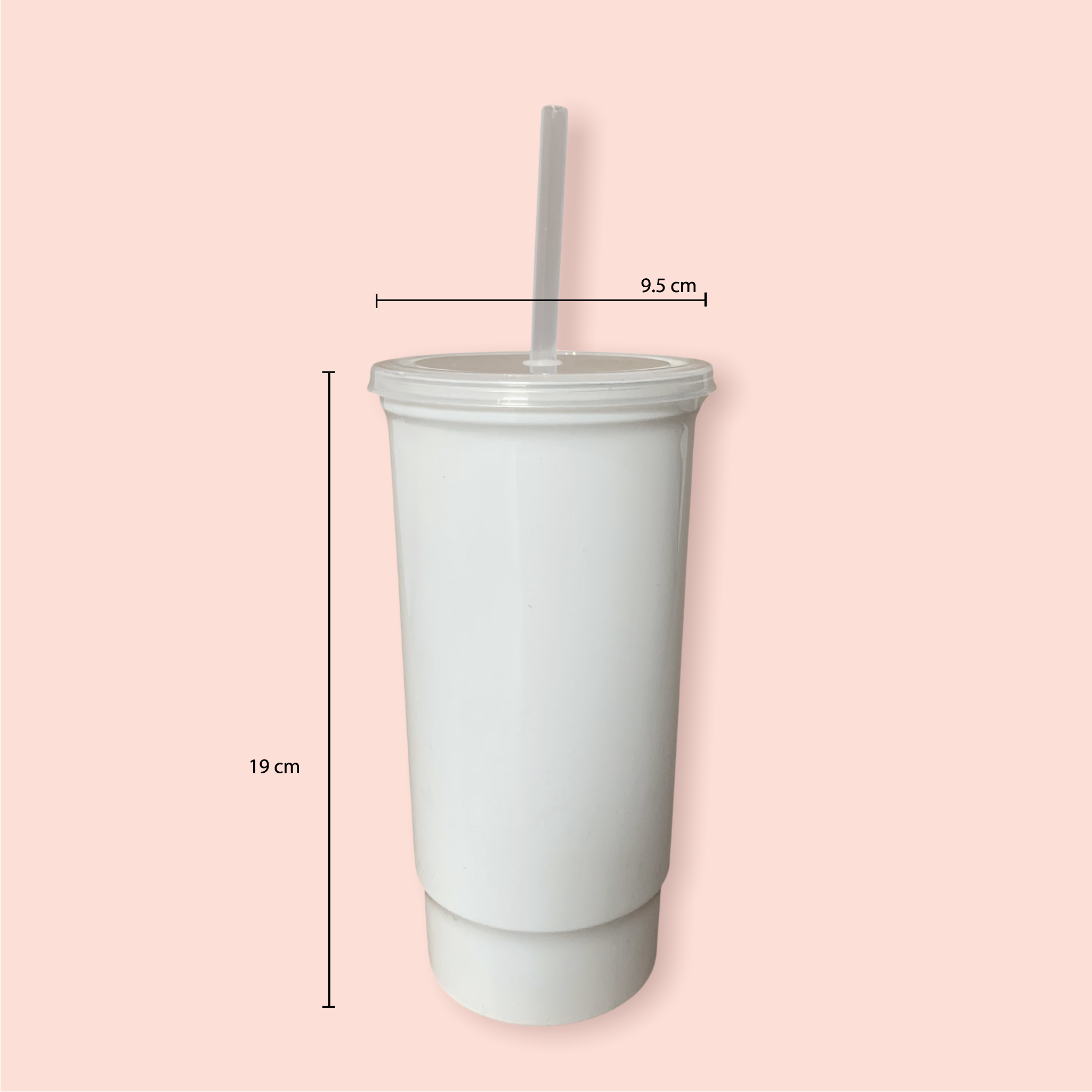 Vaso grande personalizado con iniciales