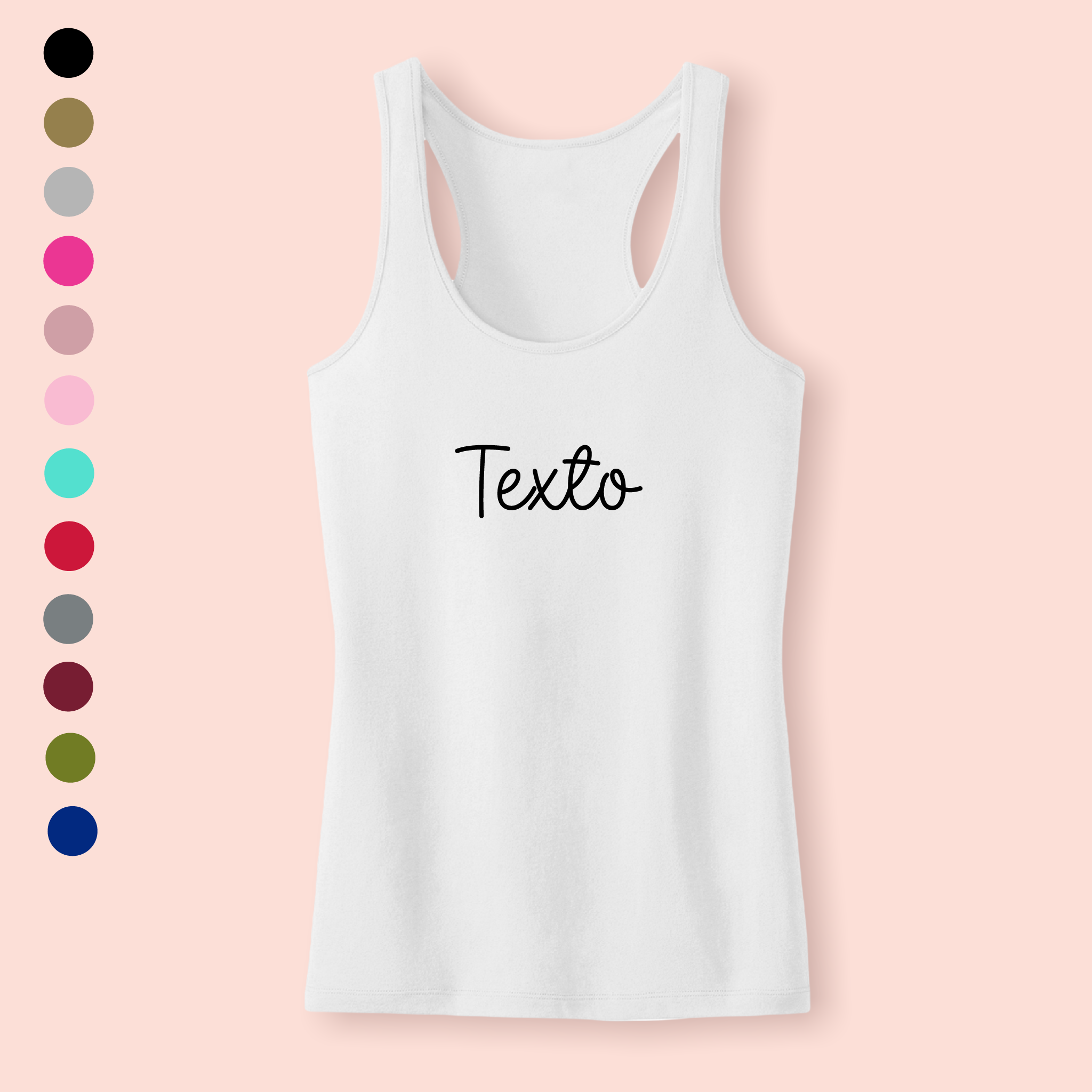 Playera blanca personalizada