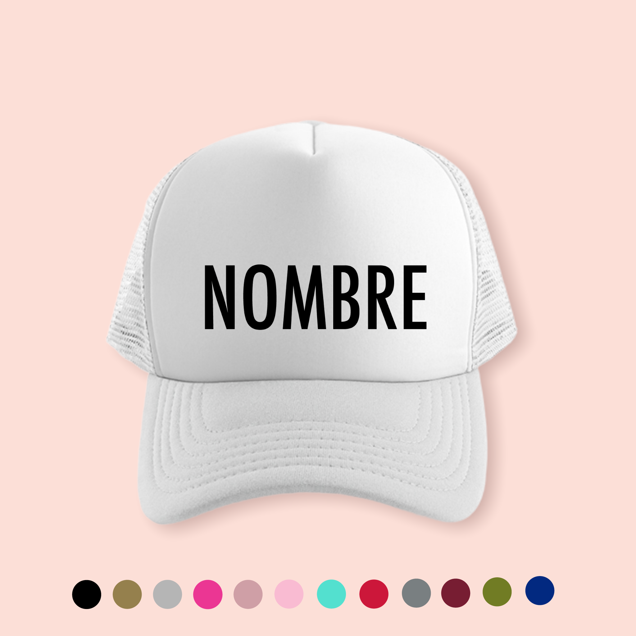 Gorra blanca personalizada