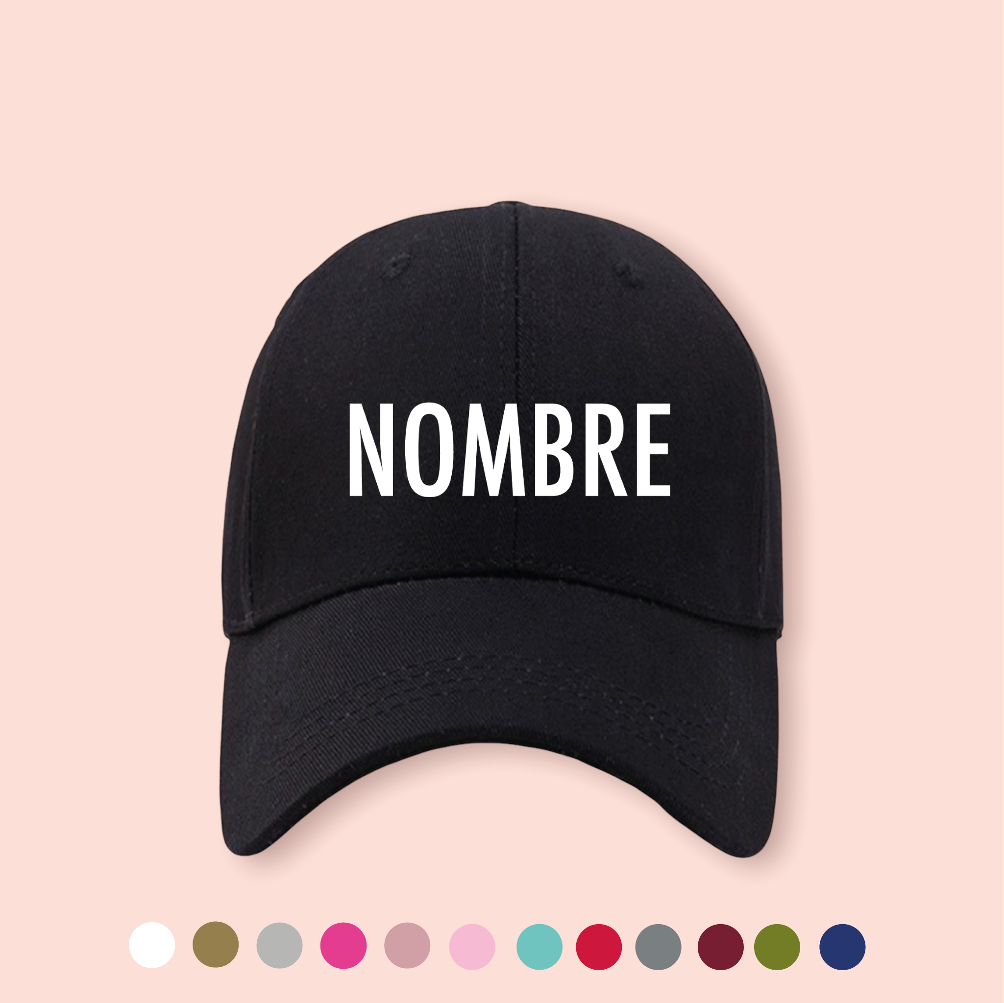 Gorra negra personalizada