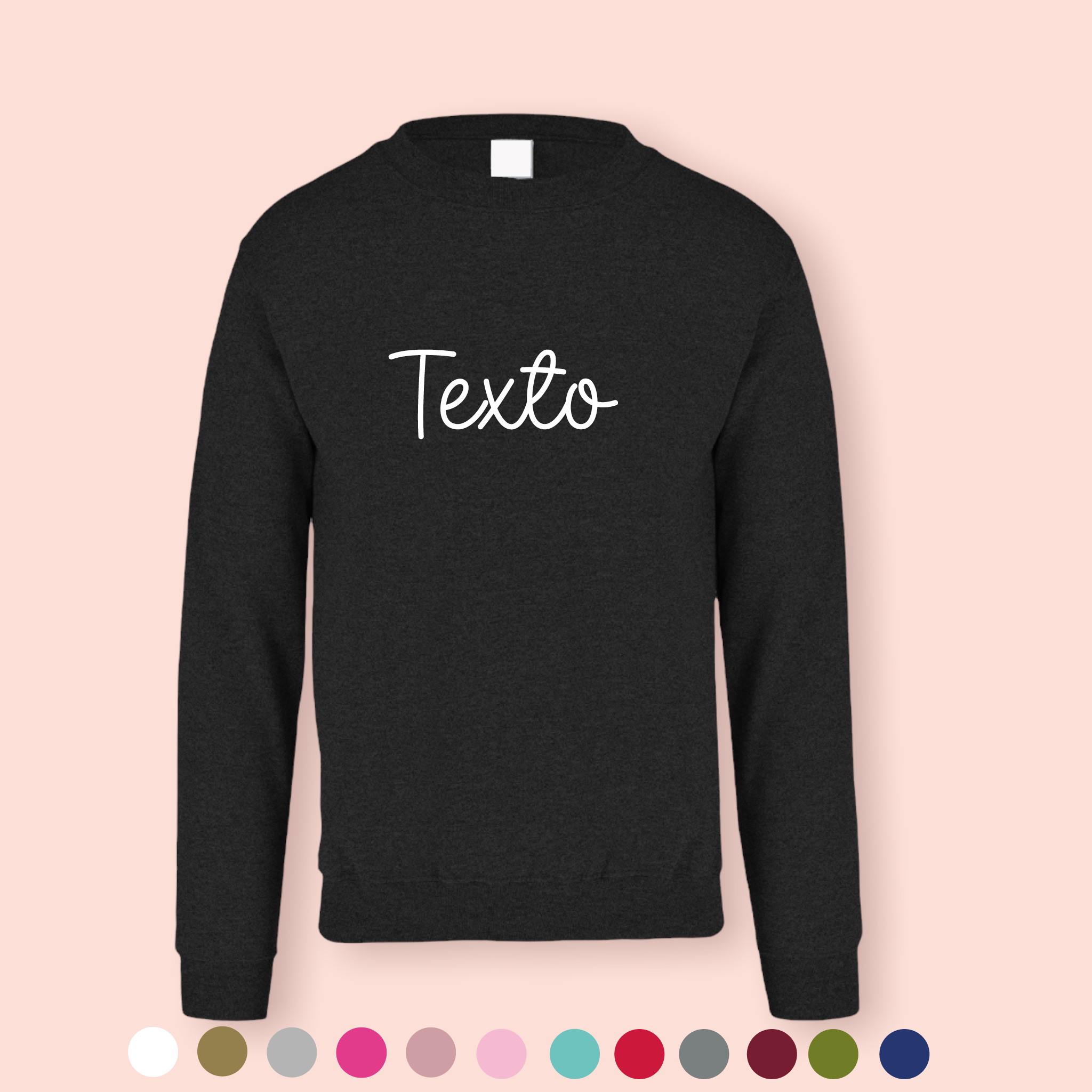 Sudadera negra personalizada