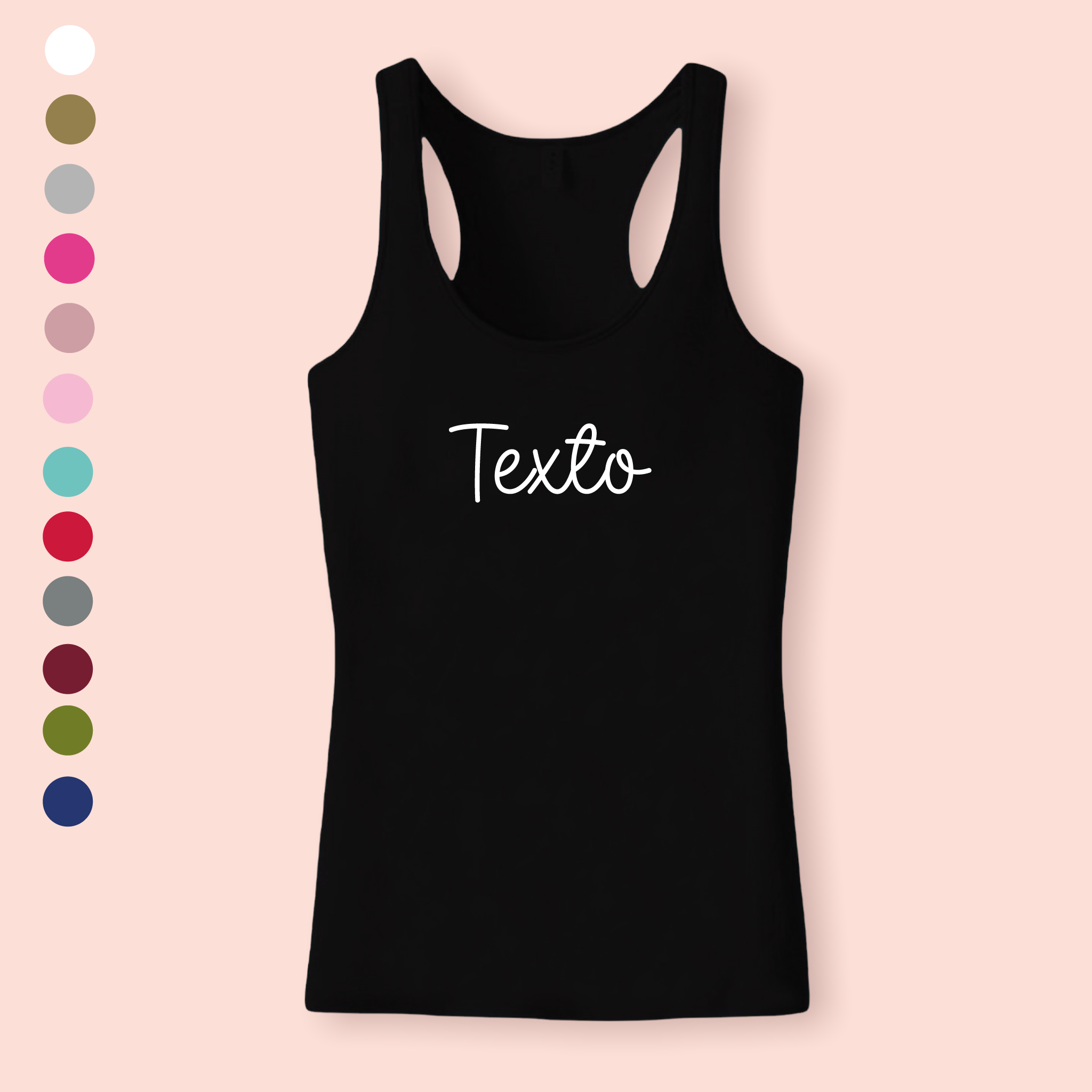Playera negra personalizada